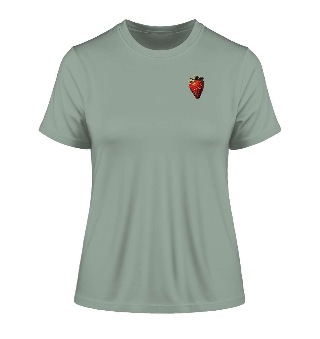 Erdbeere - Fitted Ladies Organic Shirt
