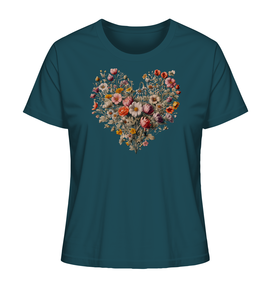 Blütenherz - Ladies Organic Shirt