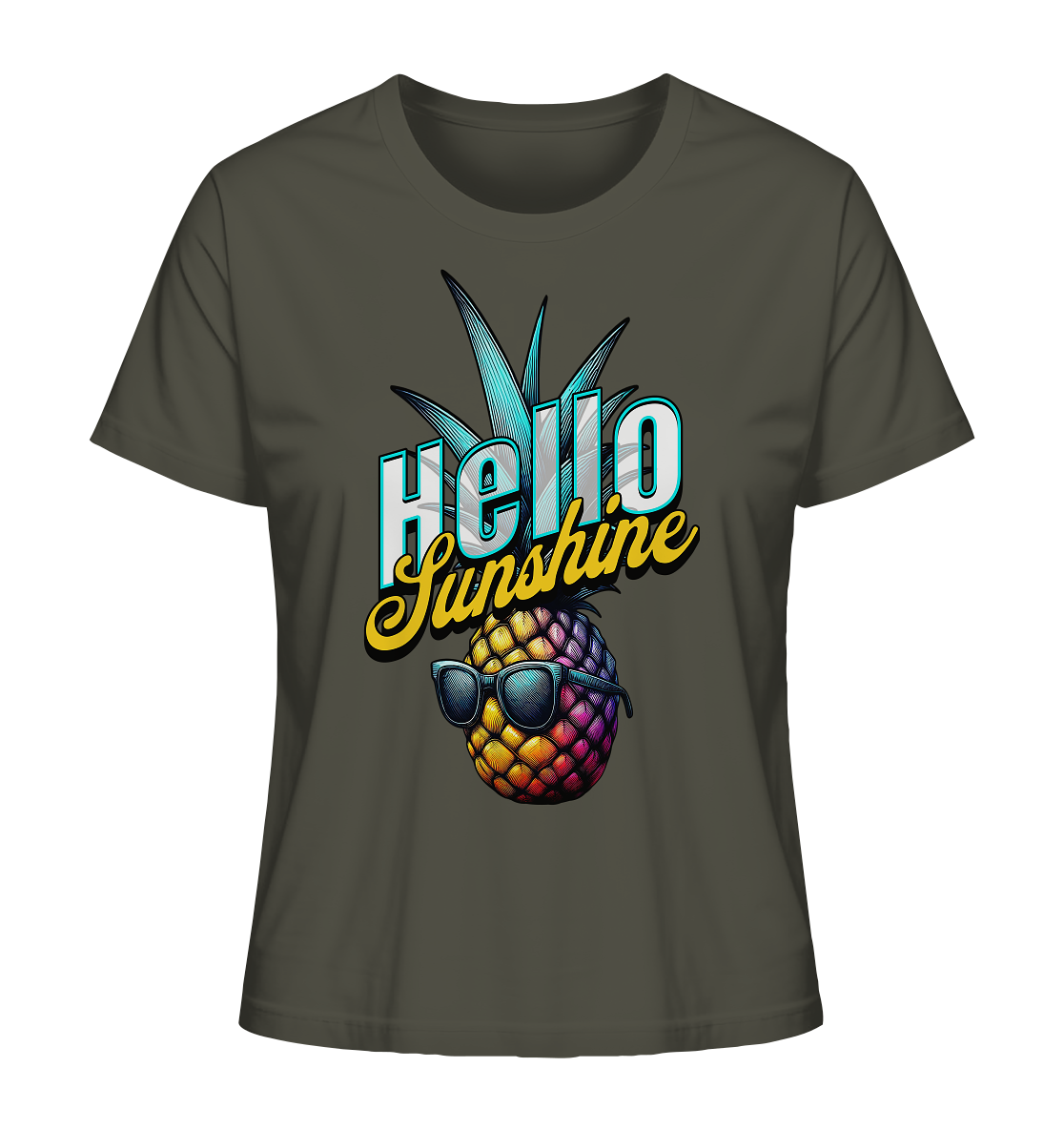 Sunshine Ananas - Ladies Organic Shirt
