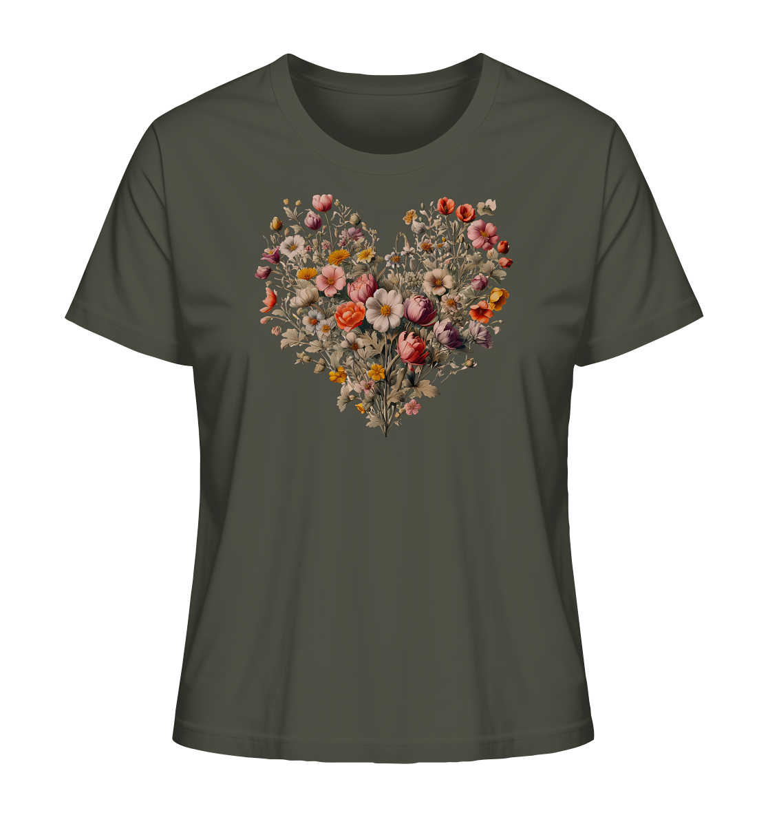 Blütenherz - Ladies Organic Shirt