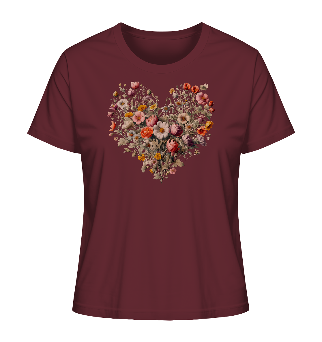 Blütenherz - Ladies Organic Shirt