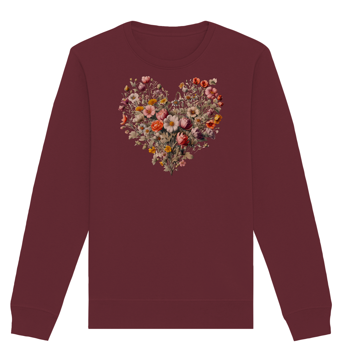 Blütenherz - Organic Basic Unisex Sweatshirt