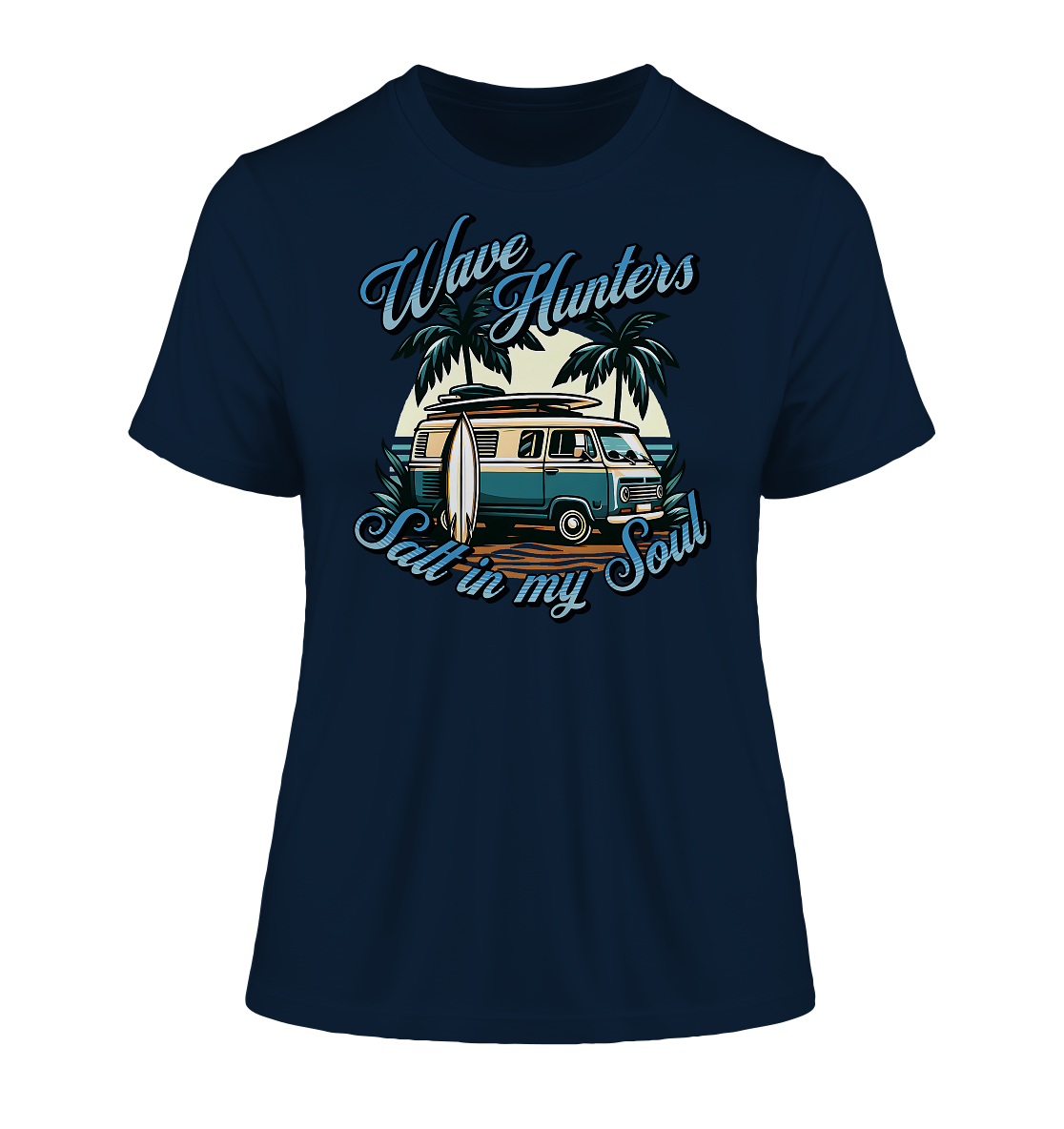 Wave Hunters - Fitted Ladies Organic Shirt