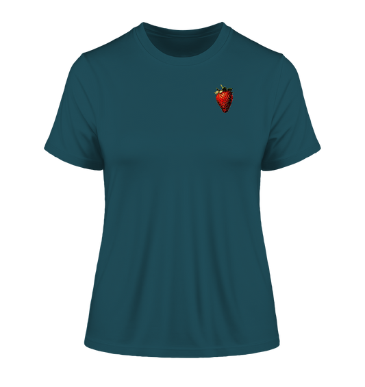 Erdbeere - Fitted Ladies Organic Shirt