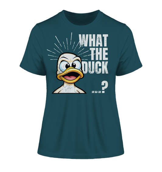 What the ... - Fitted Ladies Organic Shirt
