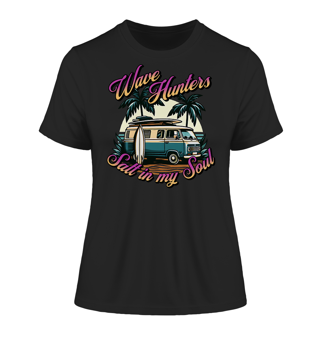 Wave Hunters - Fitted Ladies Organic Shirt