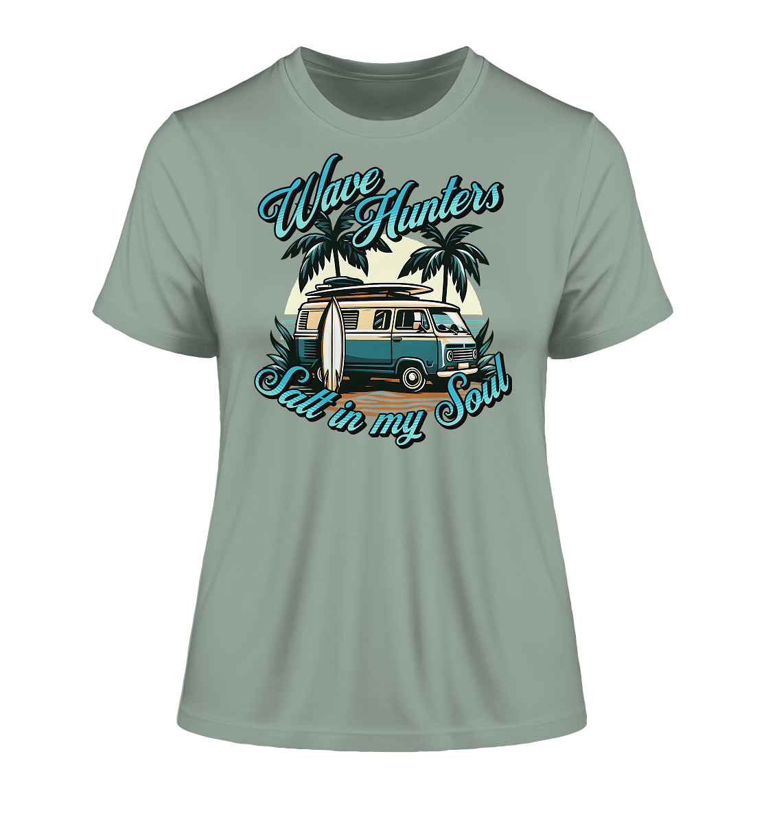 Wave Hunters - Fitted Ladies Organic Shirt