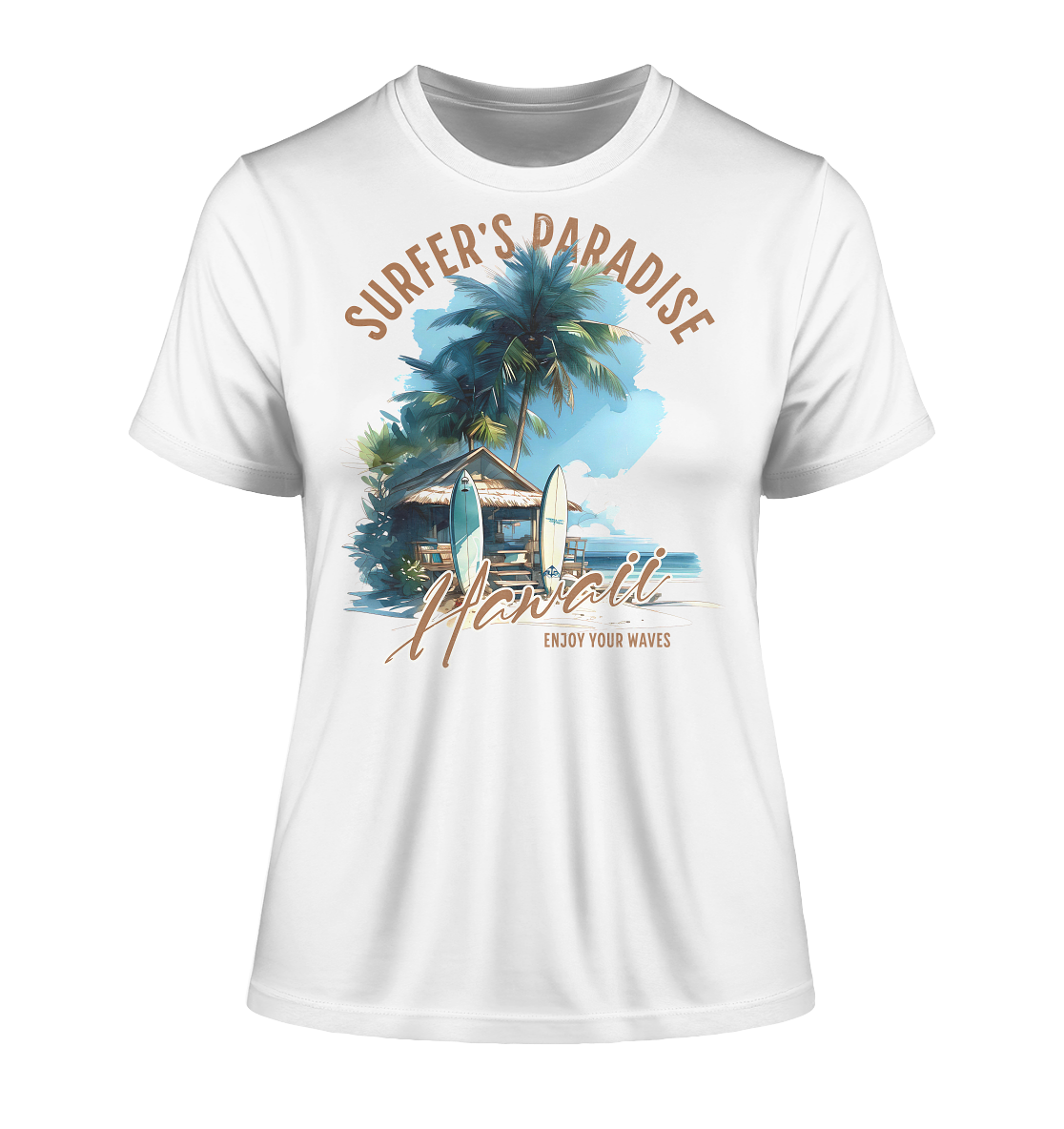 Surfer´s Paradise - Fitted Ladies Organic Shirt