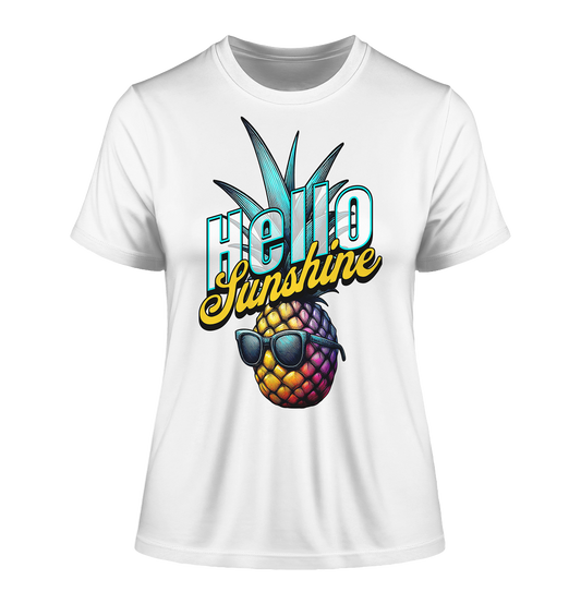 Sunshine Ananas - Fitted Ladies Organic Shirt