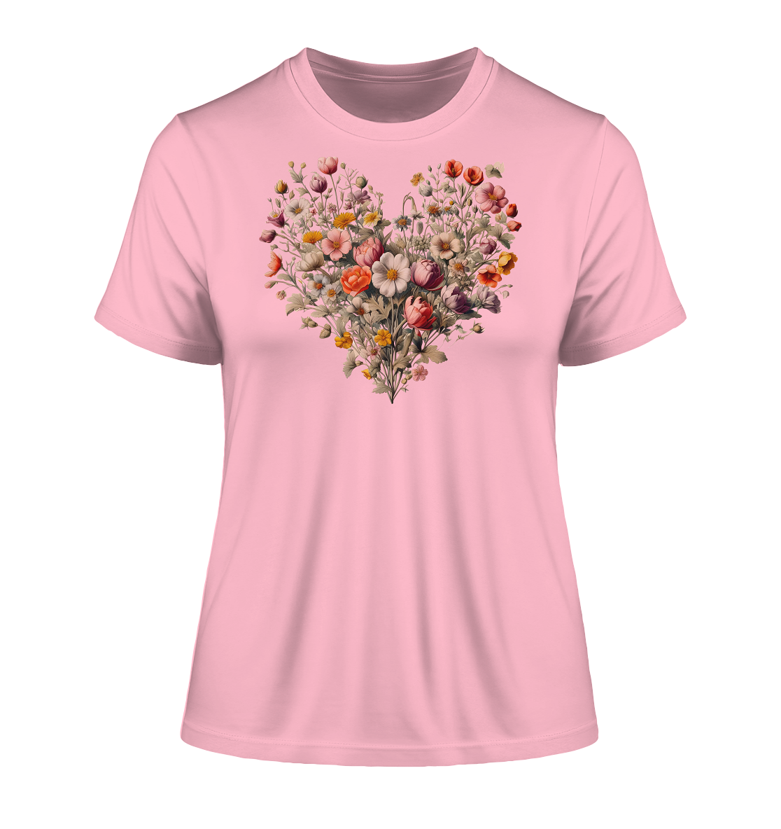 Blütenherz - Fitted Ladies Organic Shirt