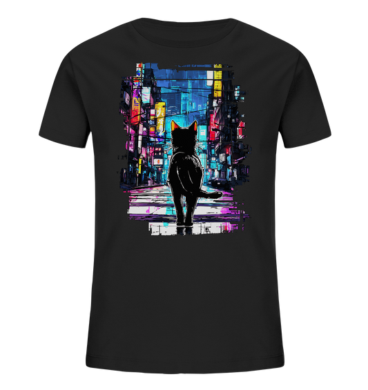 Neon Cat - Kids Organic Shirt