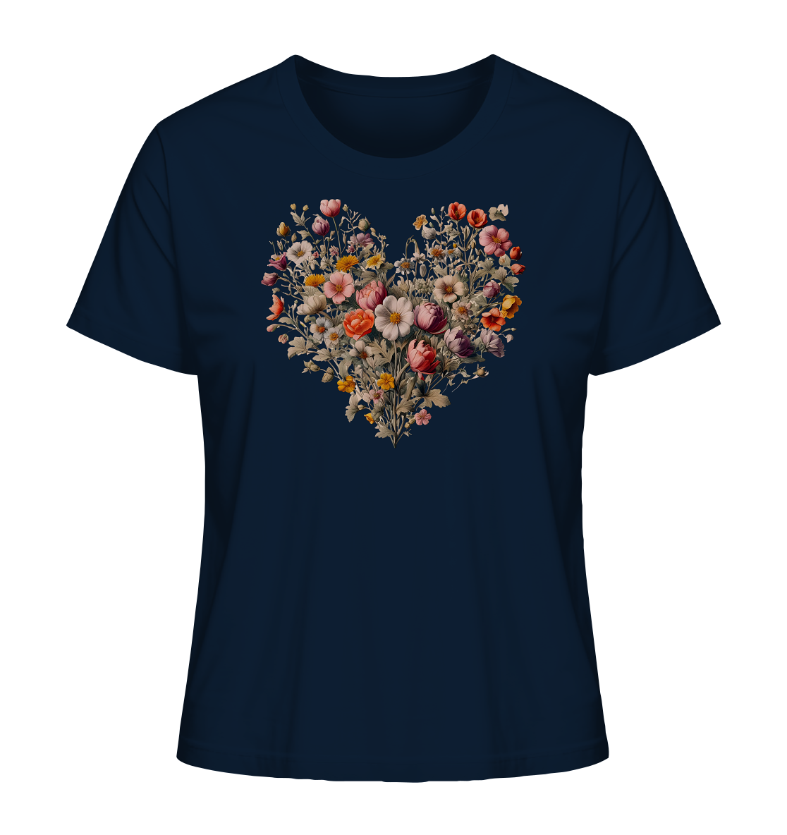 Blütenherz - Ladies Organic Shirt