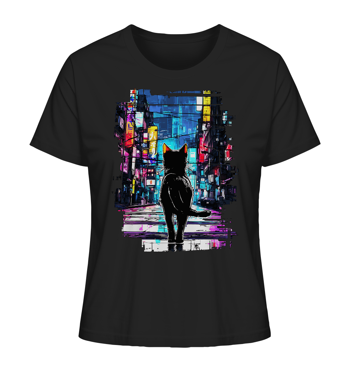 Neon Cat - Ladies Organic Shirt