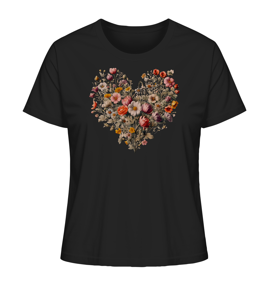 Blütenherz - Ladies Organic Shirt