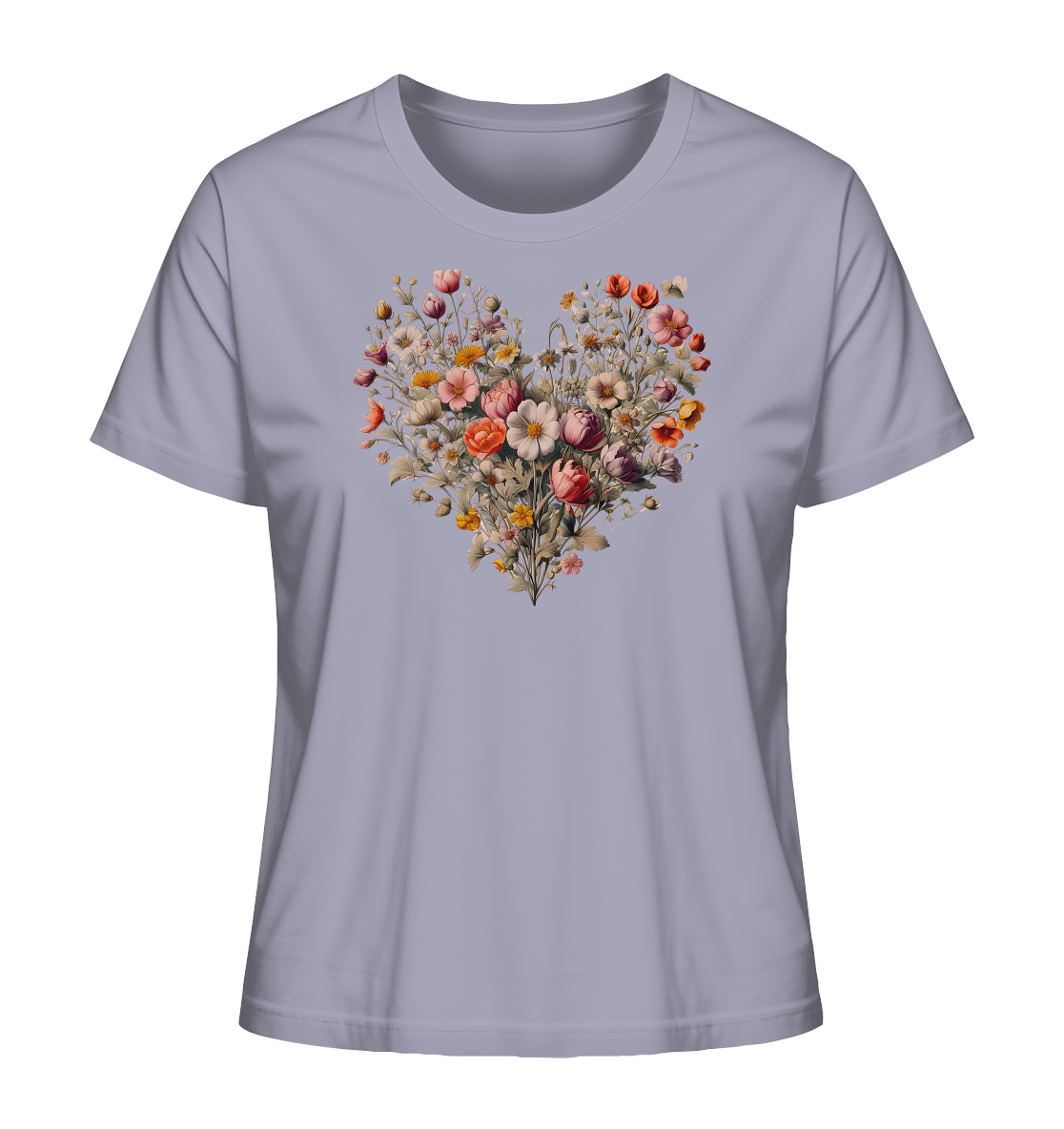 Blütenherz - Ladies Organic Shirt