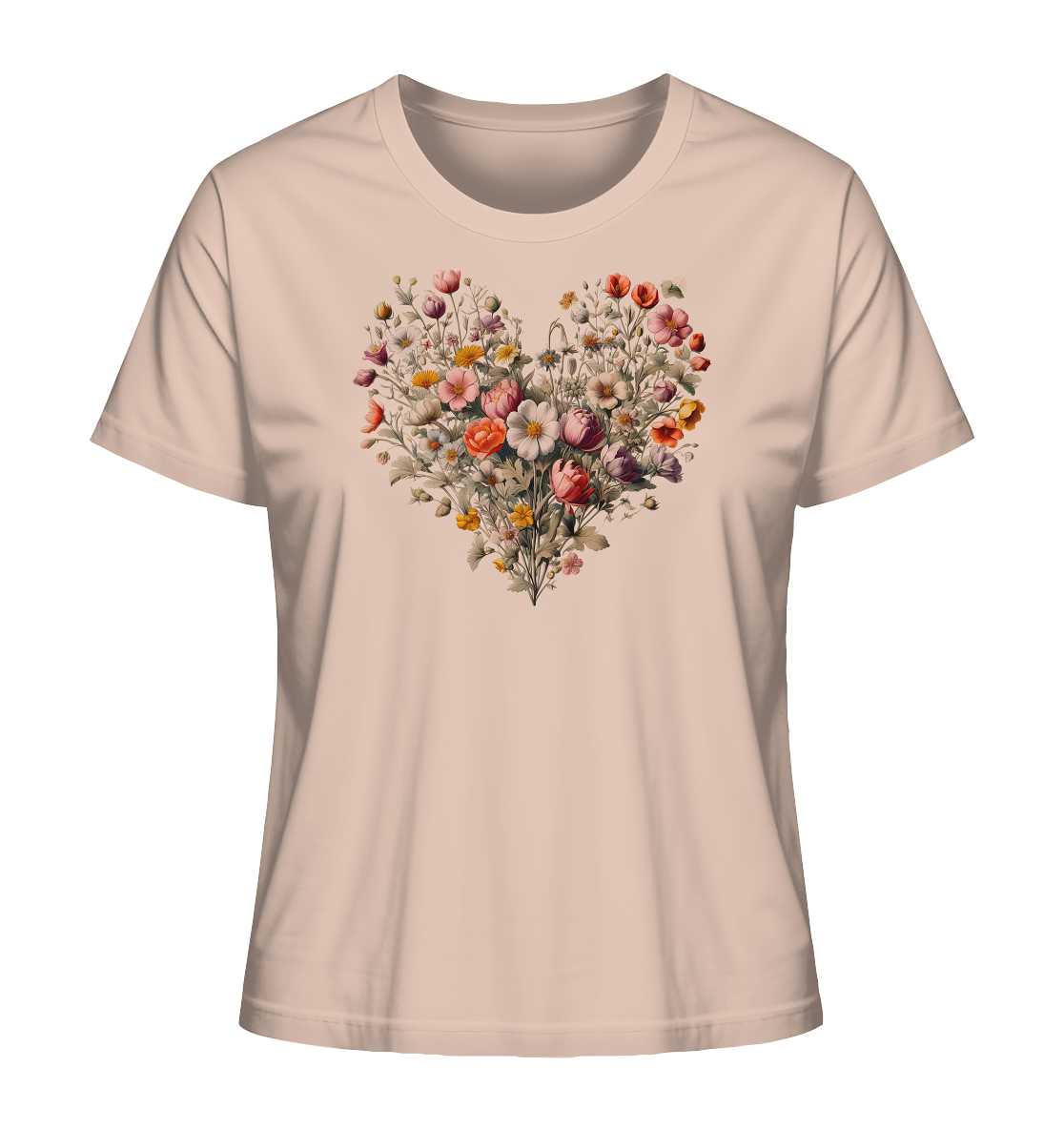 Blütenherz - Ladies Organic Shirt