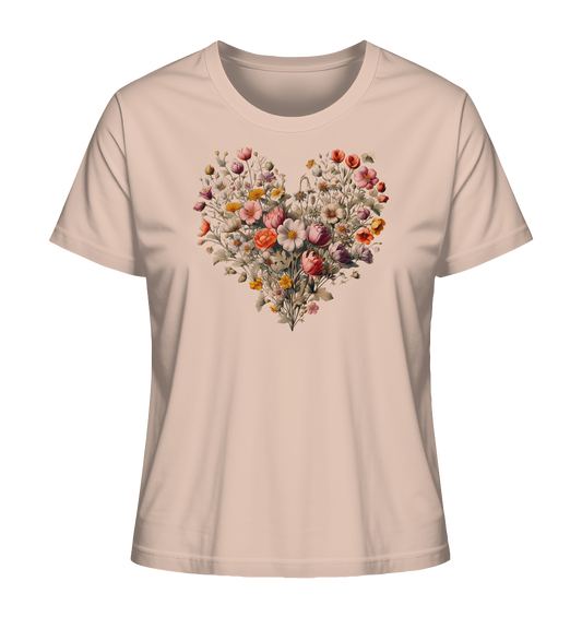 Blütenherz - Ladies Organic Shirt