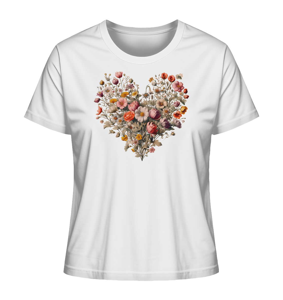 Blütenherz - Ladies Organic Shirt