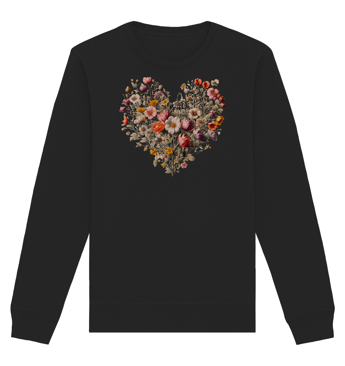 Blütenherz - Organic Basic Unisex Sweatshirt