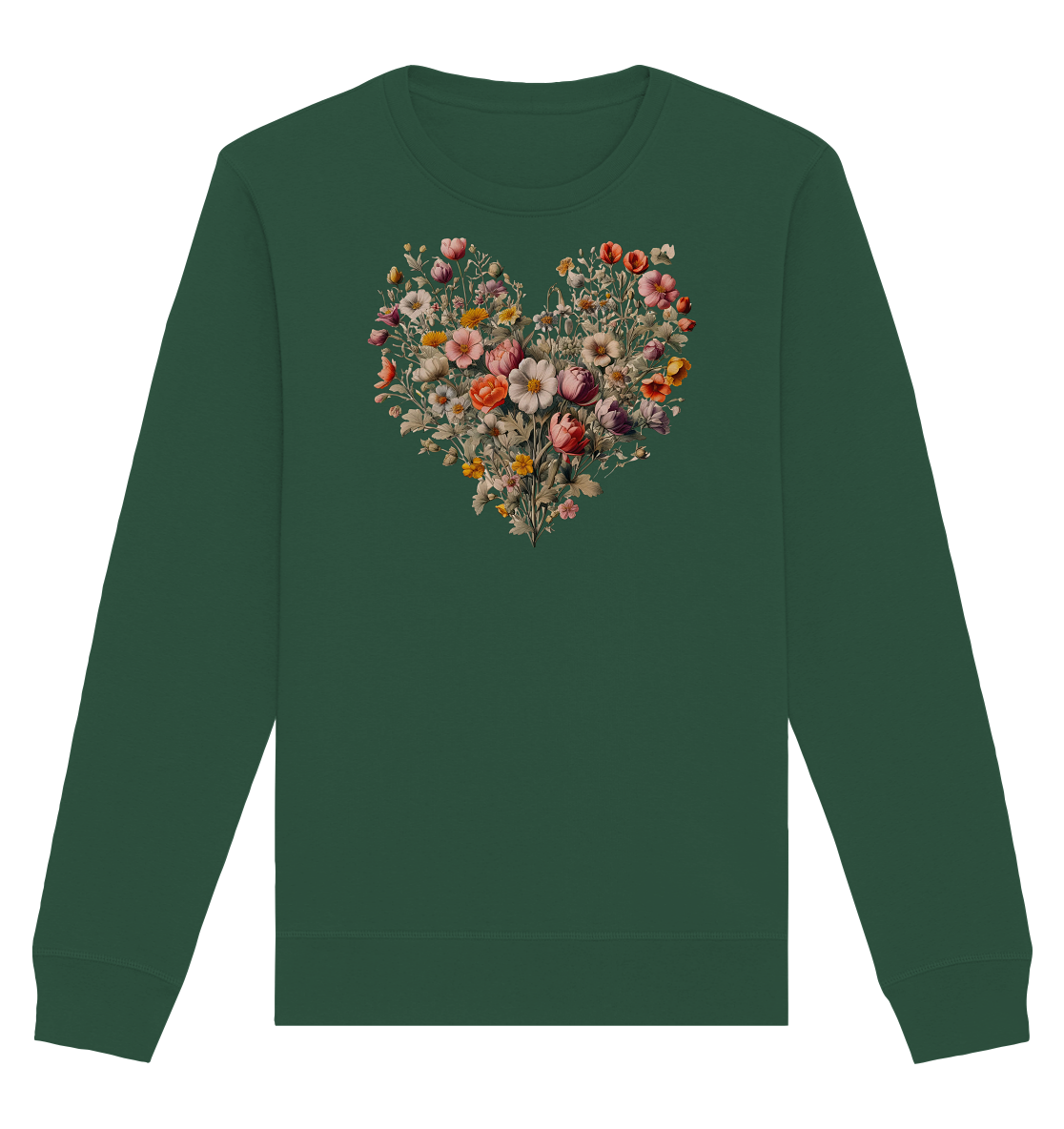 Blütenherz - Organic Basic Unisex Sweatshirt