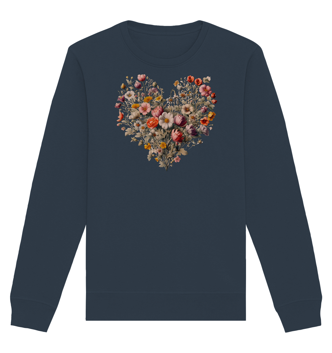 Blütenherz - Organic Basic Unisex Sweatshirt