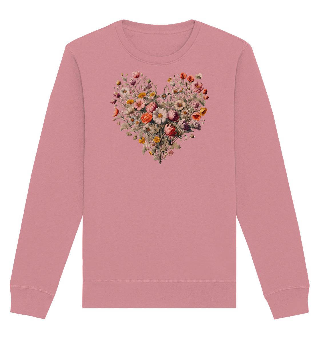 Blütenherz - Organic Basic Unisex Sweatshirt