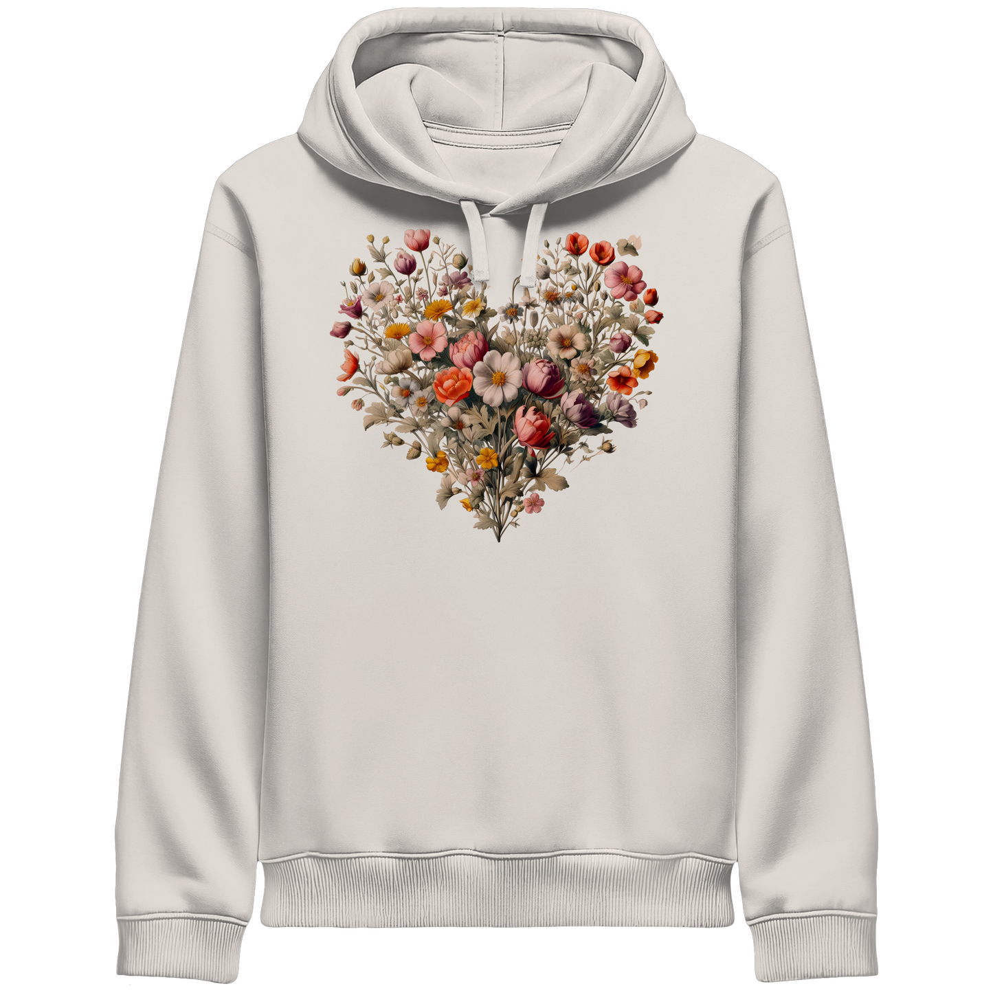 Blütenherz - Organic Side Pocket Hoodie