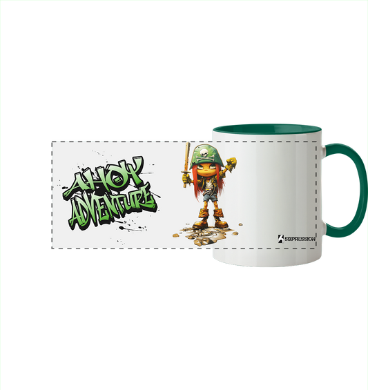 Ahoy Adventure! - Panorama Tasse zweifarbig